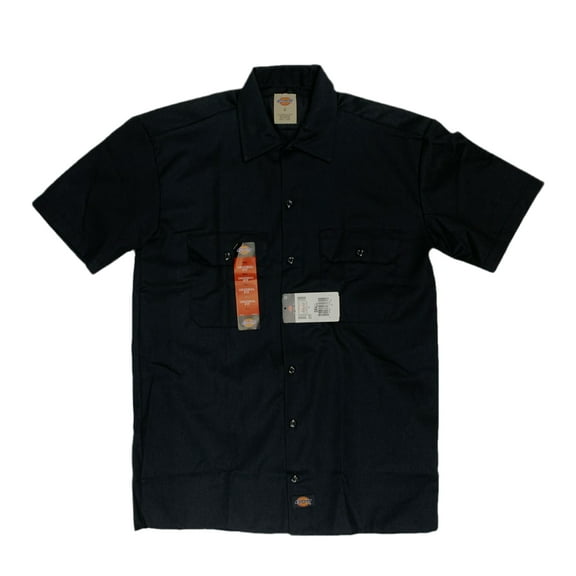 Dickies Men's Short Sleeve Work Shirt, Black