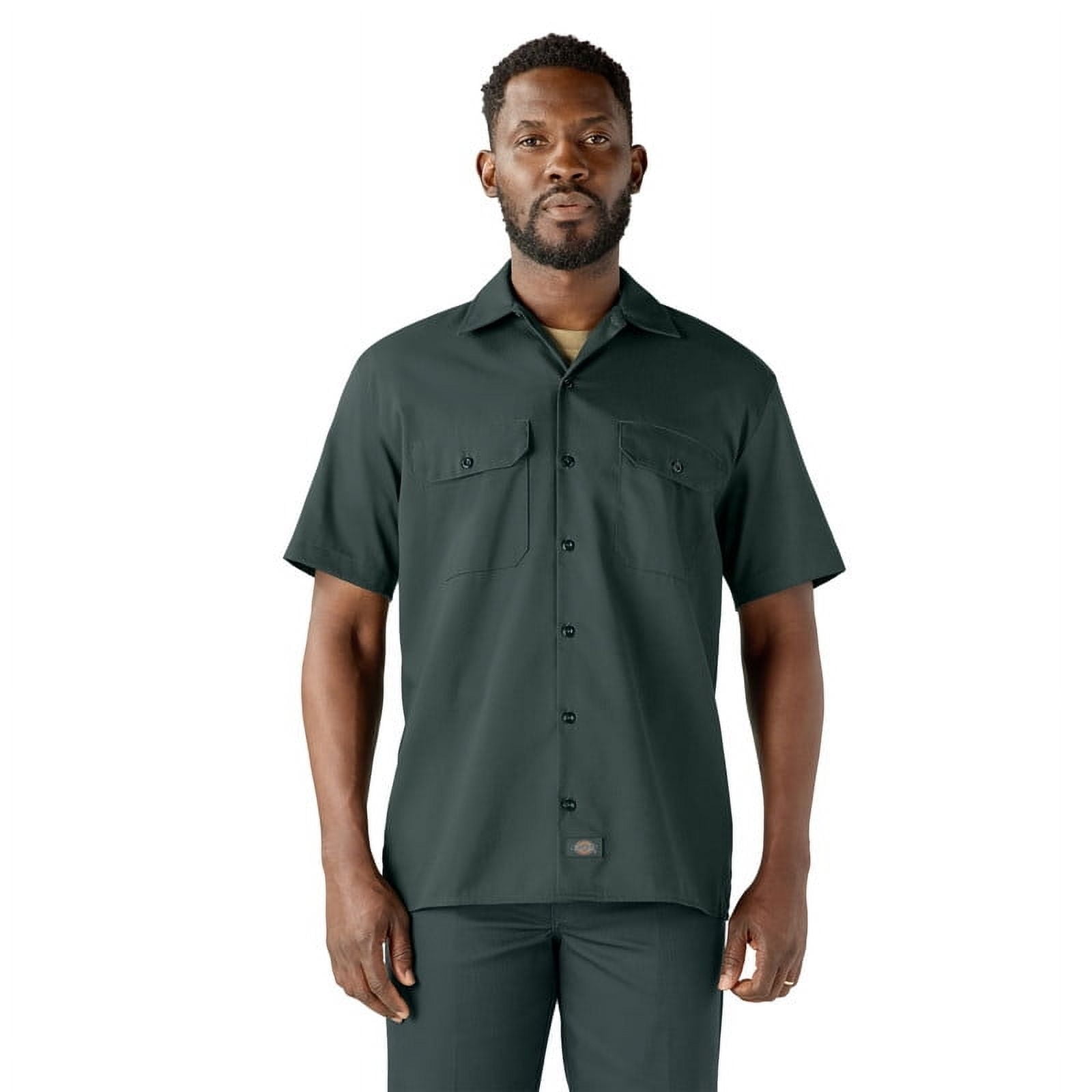 Dickies Men's Short Sleeve Twill Work Shirt - Walmart.com