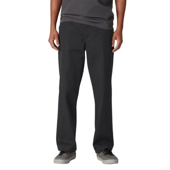 Dickies Men's Skateboarding Regular Fit Twill Pants, Black, 32W x 30L