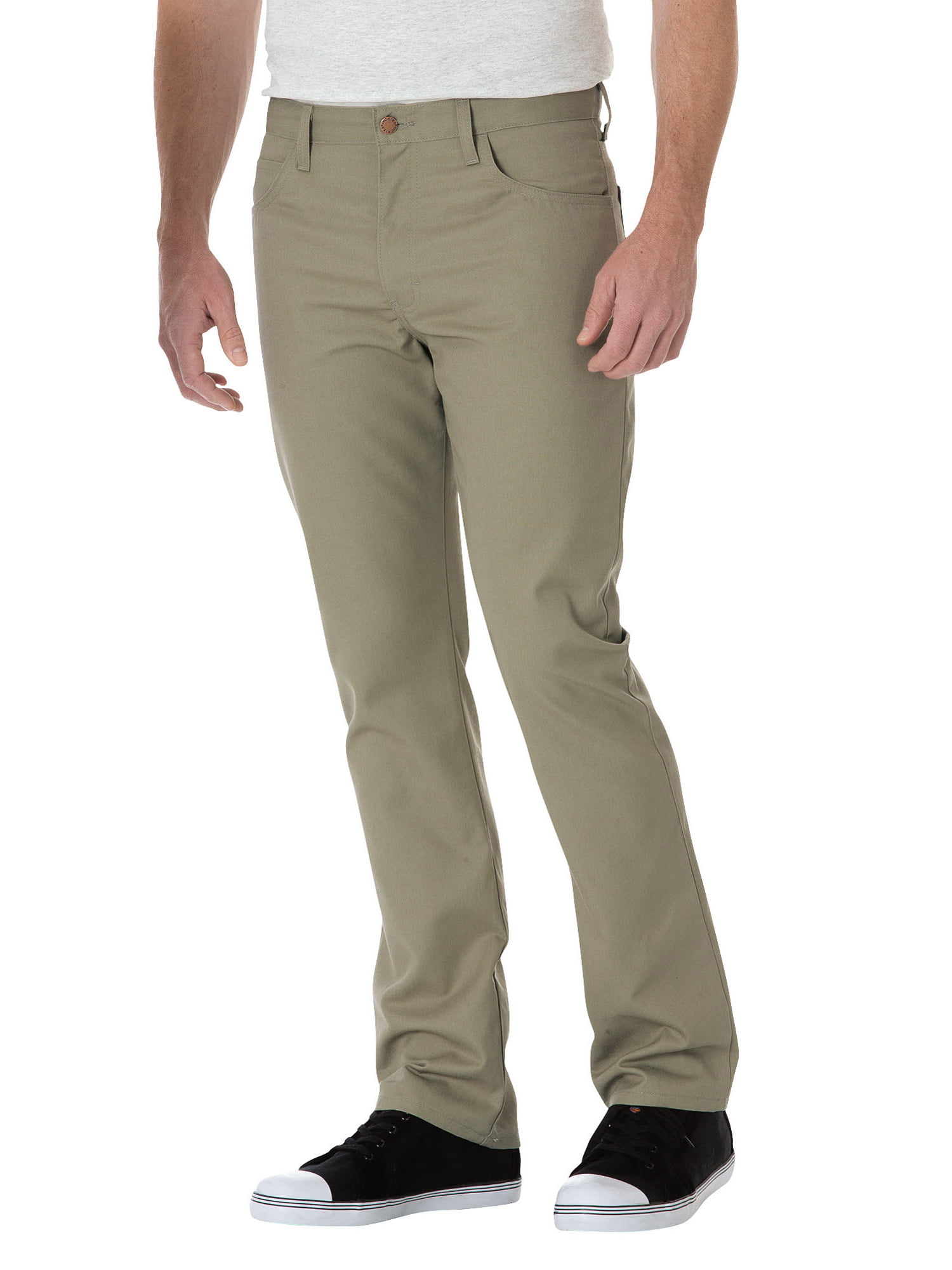 Dickies Men's Slim Straight 5-Pocket Twill Work Pants - Walmart.com