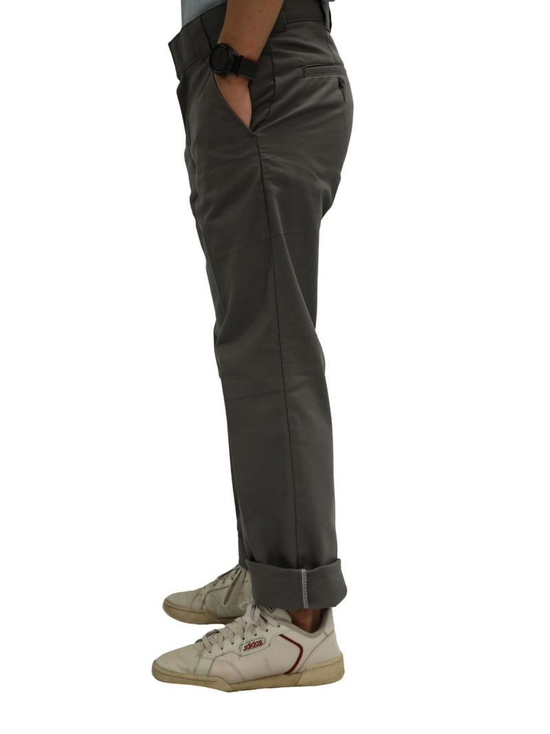 Lee×SD Frisco Work Pants charcoal 36inch Dickies Men's Slim Tapered Work Pants Stretch Twill, Wrinkle