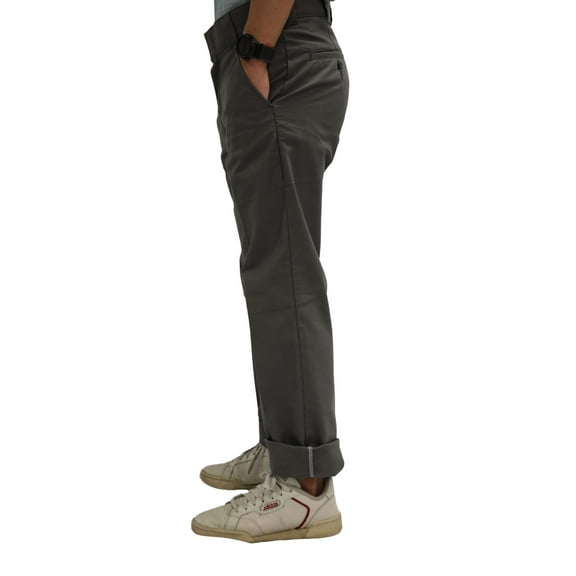 Dickies Men's Slim Tapered Work Pants Stretch Twill, Wrinkle-Resistant, Lightweight Chinos for Office & Jobsite, Gravel Gray, 31W x 30L