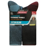 Genuine Dickies Men's Thermal Cotton Midweight Crew Socks, 5 Pack ,Shoe Size 6-12