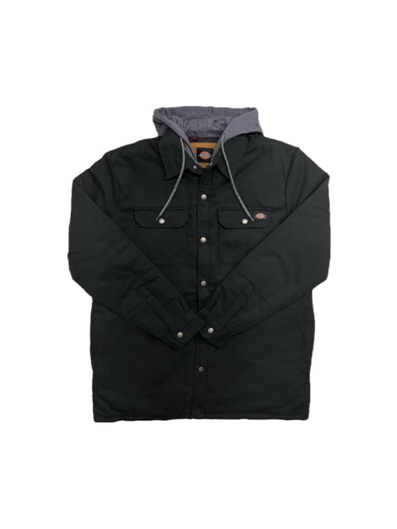 Men's Water Repellent Duck Hooded Workwear Shirt Jacket