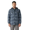 thumbnail image 1 of Dickies Men's Water Repellent Flannel Hooded Shirt Jacket | Quilted Lined Work Jacket with Fleece Hood & Hand Warmer Pockets, 1 of 4