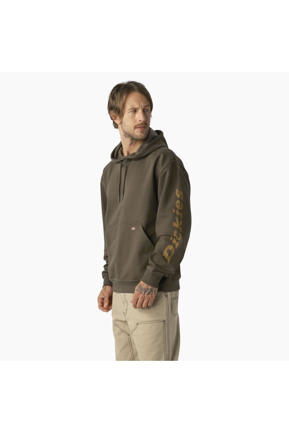 Men's Water Repellent Sleeve Logo Hoodie-2XL