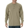 thumbnail image 1 of Dickies Men's and Big Men's Long Sleeve Heavyweight Henley T-Shirt, 1 of 2