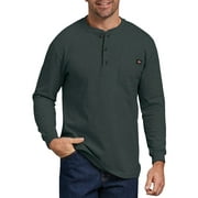 Dickies Men's and Big Men's Long Sleeve Heavyweight Henley T-Shirt