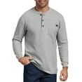 thumbnail image 1 of Dickies Men's and Big Men's Long Sleeve Heavyweight Henley T-Shirt, 1 of 2