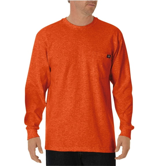 Dickies Men's and Big Men's Long Sleeve Heavyweight Pocket T-Shirt