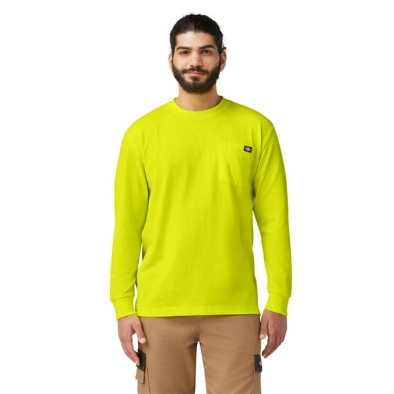 Dickies Men's and Big Men's Long Sleeve Heavyweight Pocket T-Shirt