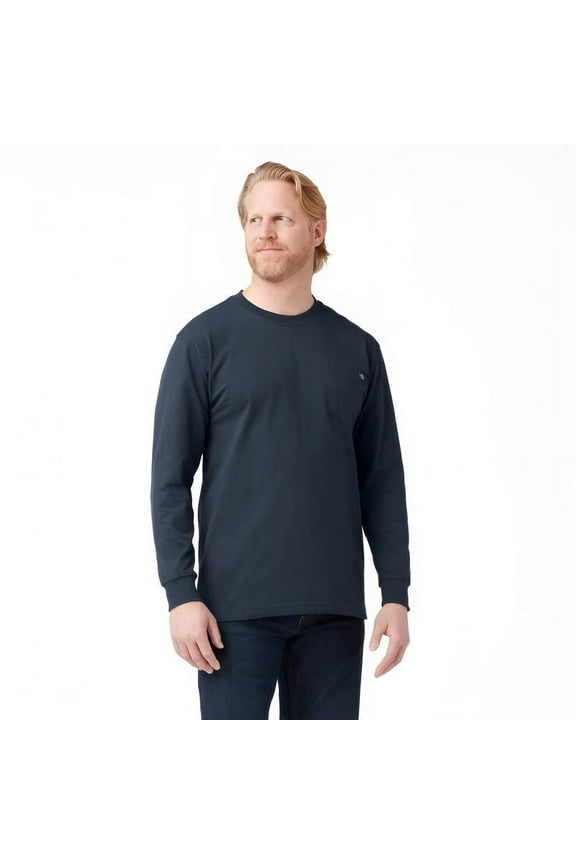 Men's and Big Men's Long Sleeve Heavyweight Pocket T-Shirt