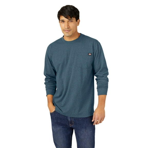 Dickies Men's and Big Men's Long Sleeve Heavyweight Pocket T-Shirt