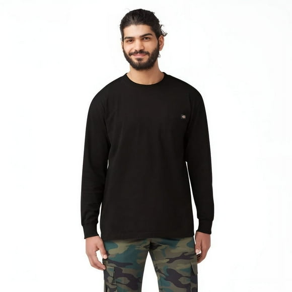 Men's and Big Men's Long Sleeve Heavyweight Pocket T-Shirt