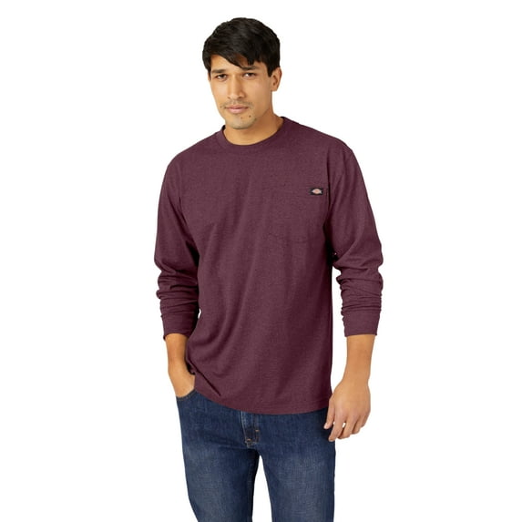 Dickies Men's and Big Men's Long Sleeve Heavyweight Pocket T-Shirt
