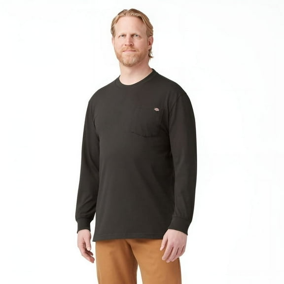 Dickies Men's and Big Men's Long Sleeve Heavyweight Pocket T-Shirt