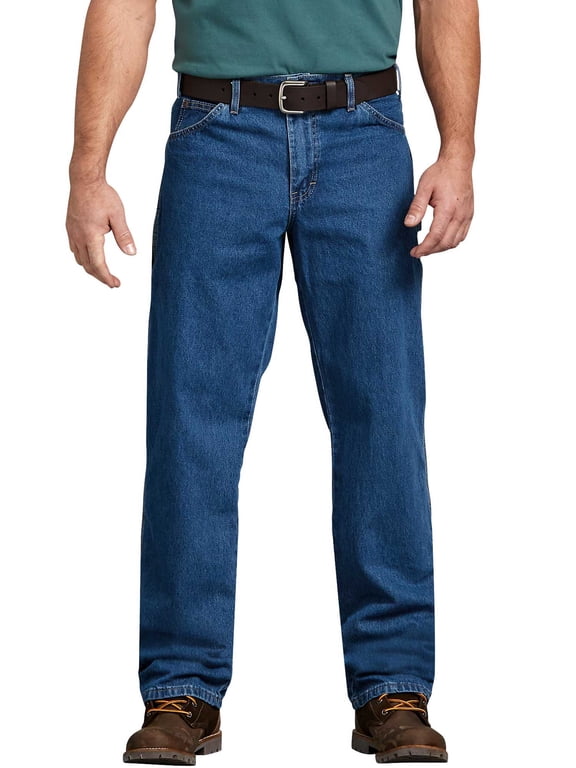 Men's and Big Men's Relaxed Fit Stonewashed Carpenter Jeans
