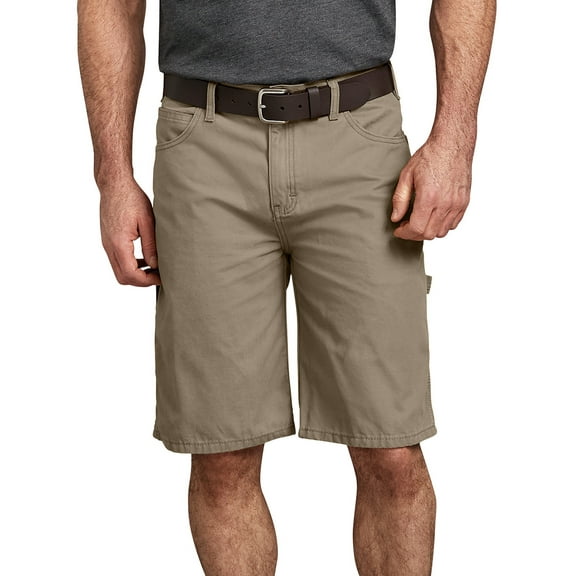Dickies Mens 11" Relaxed Fit, Triple-Stitched Lightweight Duck Carpenter Shorts