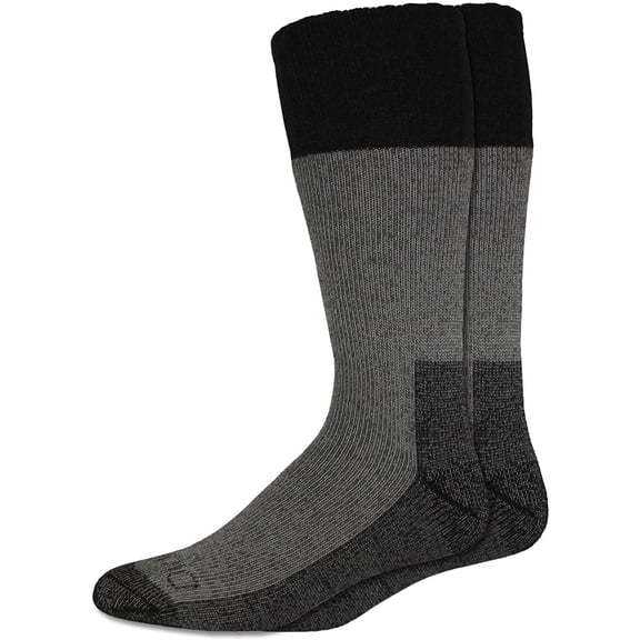 Dickies Mens 2 Pack High Bulk Acrylic Thermal Boot Crew Socks