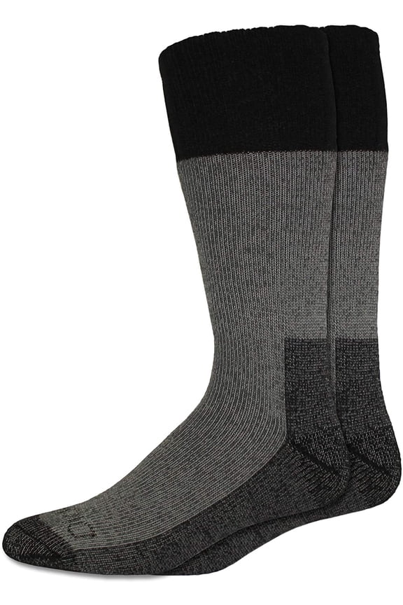 Mens 2 Pack High Bulk Acrylic Thermal Boot Crew Socks