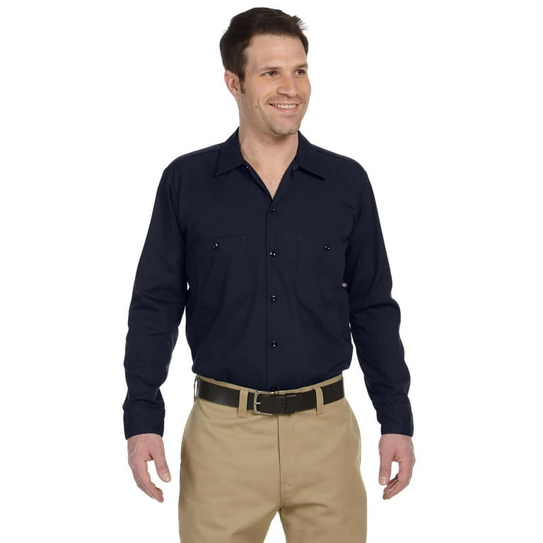 dickies long sleeve work shirt walmart