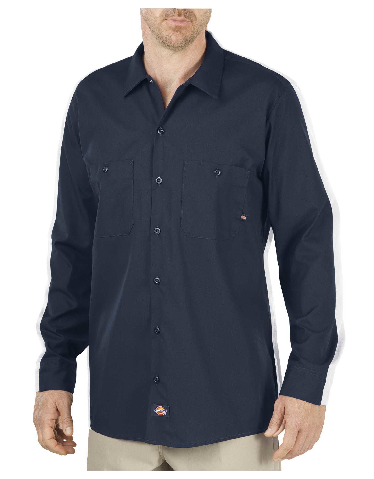 Dickies Mens 4.25 oz. Industrial Long-Sleeve Work Shirt - Walmart.com
