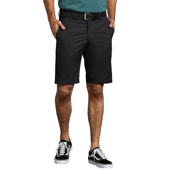 Dickies Men's FLEX 11" Slim Fit Work Shorts, Black, 28