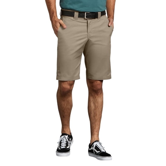 Dickies Men's FLEX 11" Slim Fit Work Shorts, Desert Sand, 32
