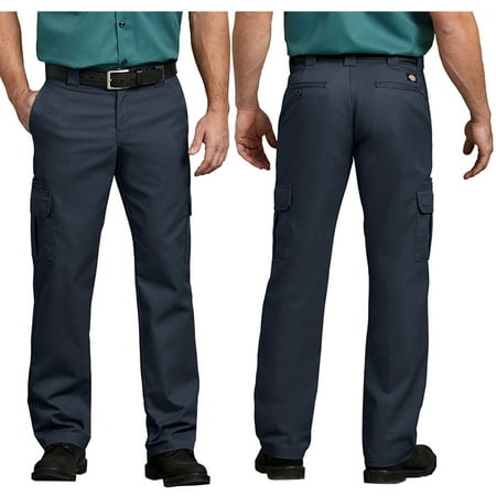 Dickies Mens Flex WP595 Regular Fit Straight Leg Work Uniform Cargo Pocket Pants