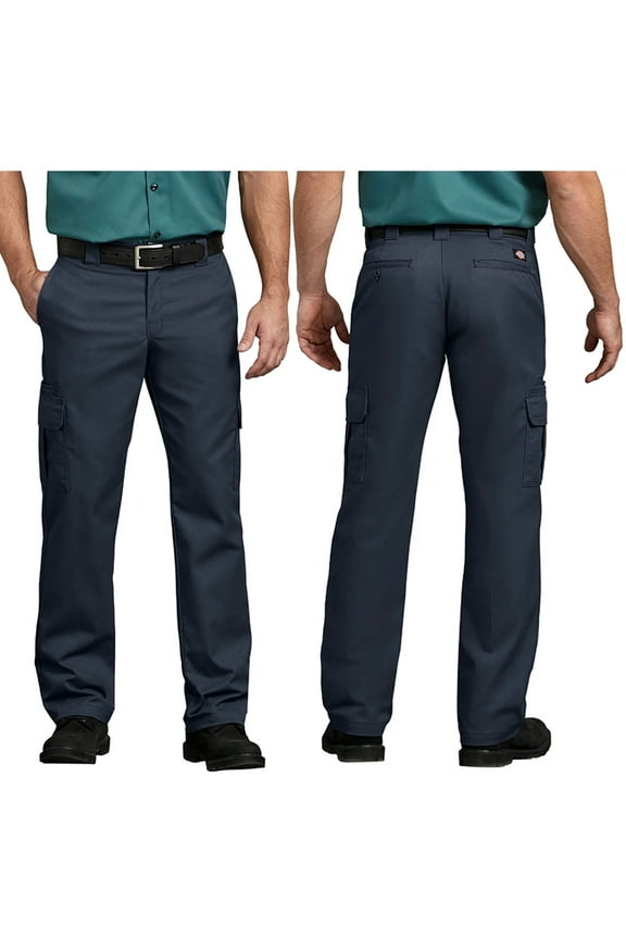 Mens Flex WP595 Regular Fit Straight Leg Work Uniform Cargo Pocket Pants
