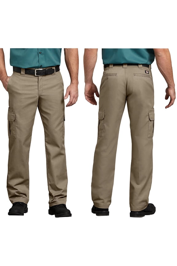 Mens Flex WP595 Regular Fit Straight Leg Work Uniform Cargo Pocket Pants