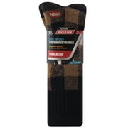 Genuine Dickies Wool Buffalo Plaid Thermal Crew, 3 Pack, Shoe Size 6-12
