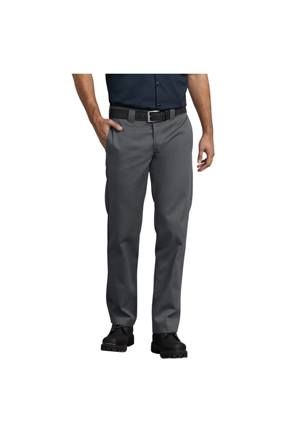 Dickies Men's 873 Slim Fit Work Pants, Charcoal, 30X32