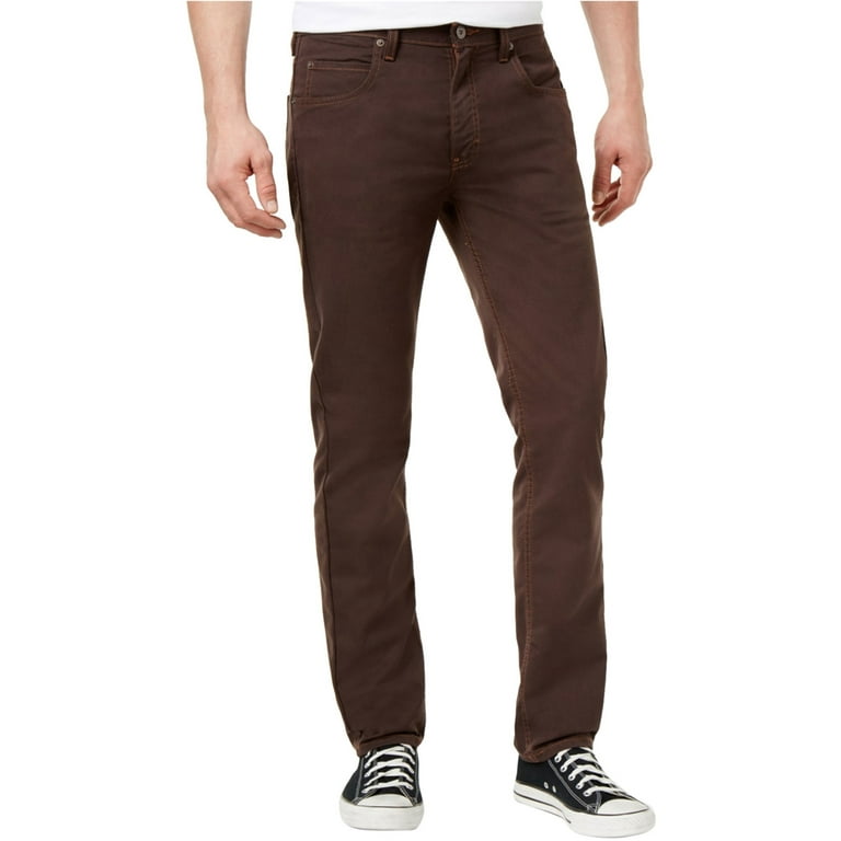 Dickies Mens Tapered Leg Slim Fit Jeans Brown 28W x 32L Walmart