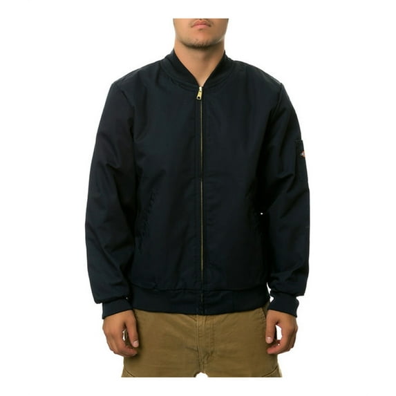 Dickies Mens The Insulated Team Bomber Jacket, Blue, Medium