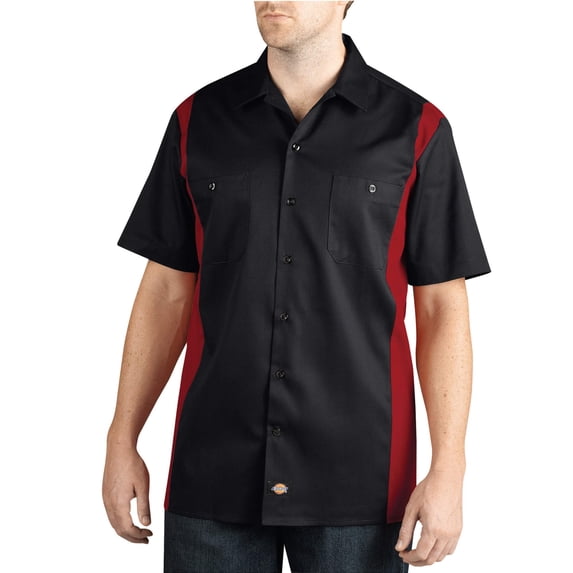 Dickies Mens Two-Tone Short Sleeve Work Shirt