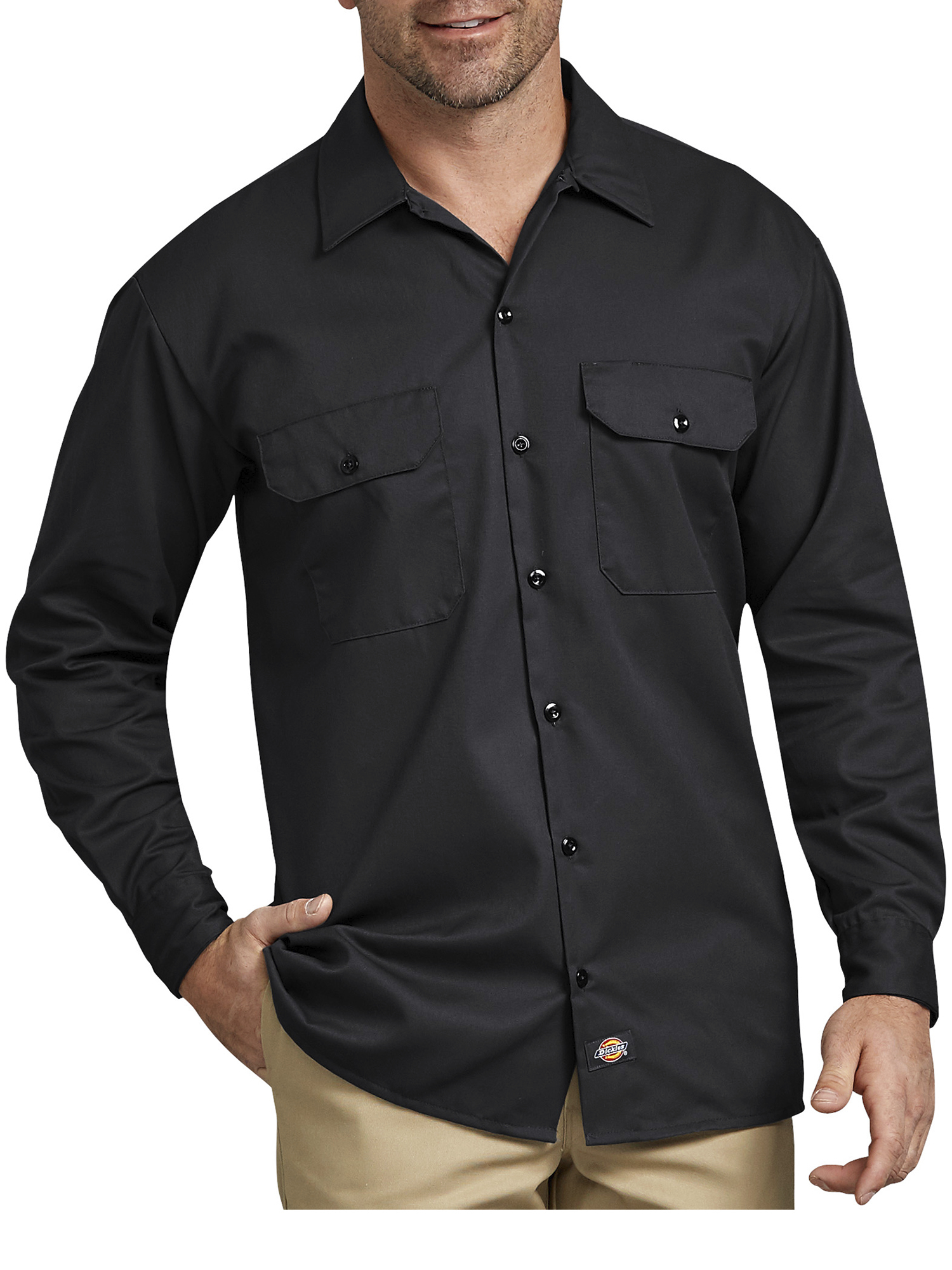 Dickies Mens and Big Men's Original Fit Long Sleeve Twill Work Shirt - image 1 of 2