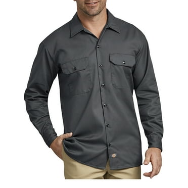 Dickies Mens and Big Men's Original Fit Long Sleeve Twill Work Shirt