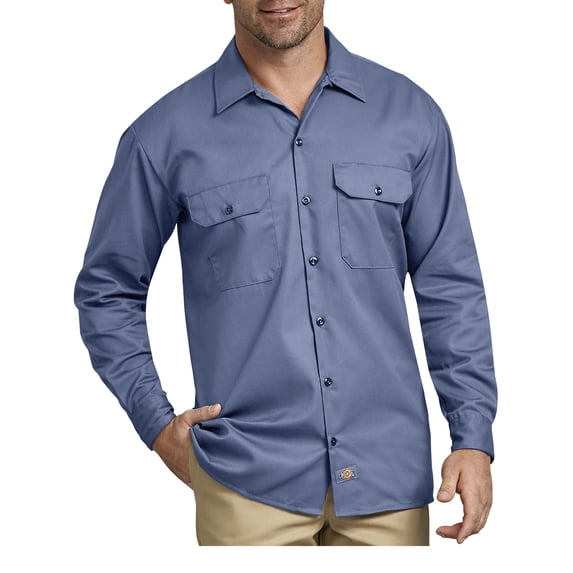 Dickies Mens and Big Men's Original Fit Long Sleeve Twill Work Shirt
