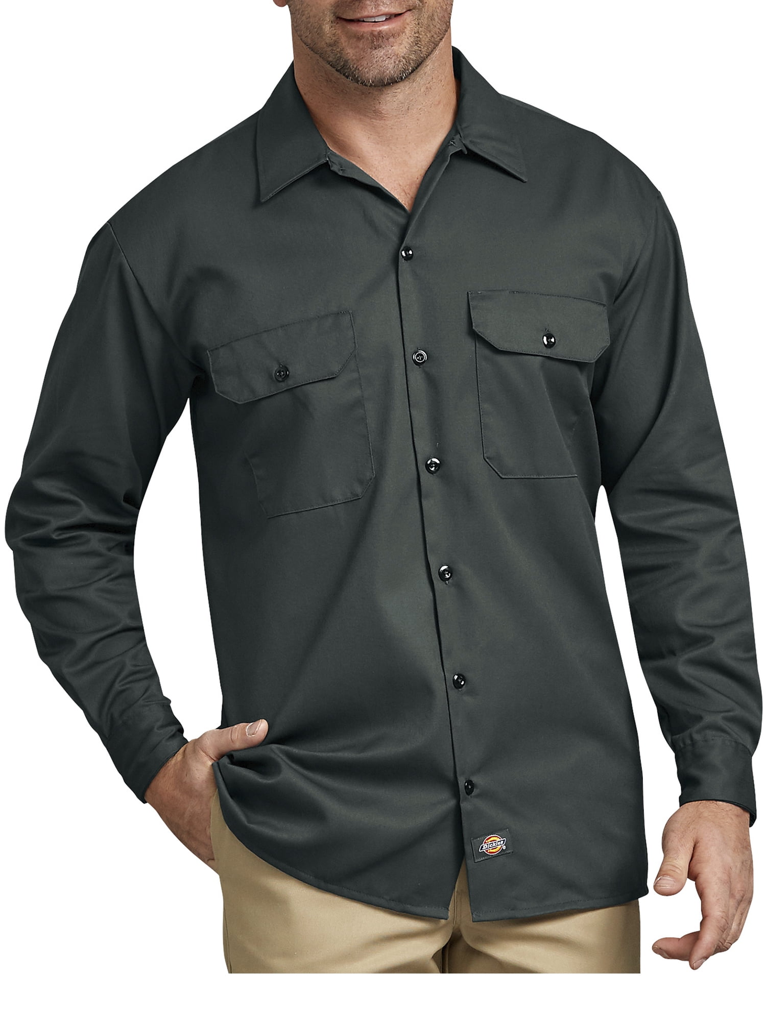 Afledning personale Konsulat Dickies Mens and Big Men's Original Fit Long Sleeve Twill Work Shirt -  Walmart.com