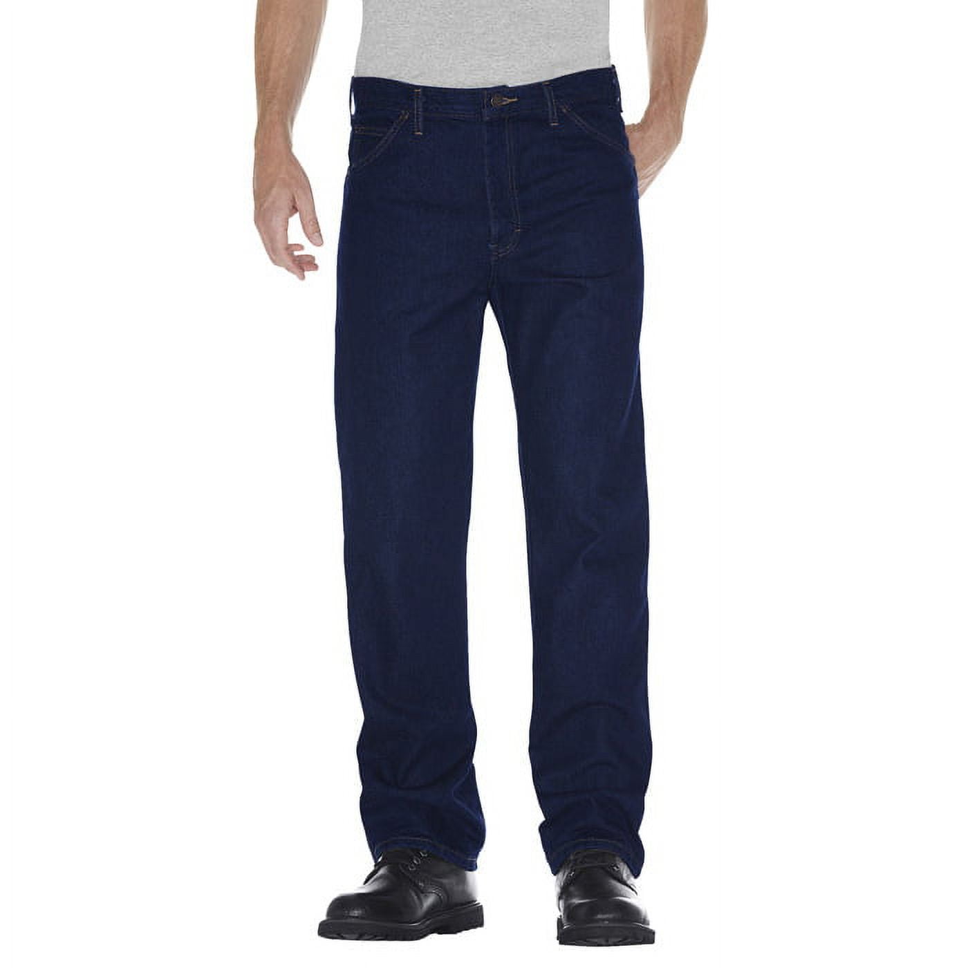 Dickies Mens and Big Mens Regular Straight Fit 5-Pocket Denim Jeans ...