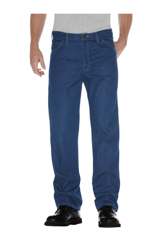 Mens and Big Mens Regular Straight Fit 5-Pocket Denim Jeans