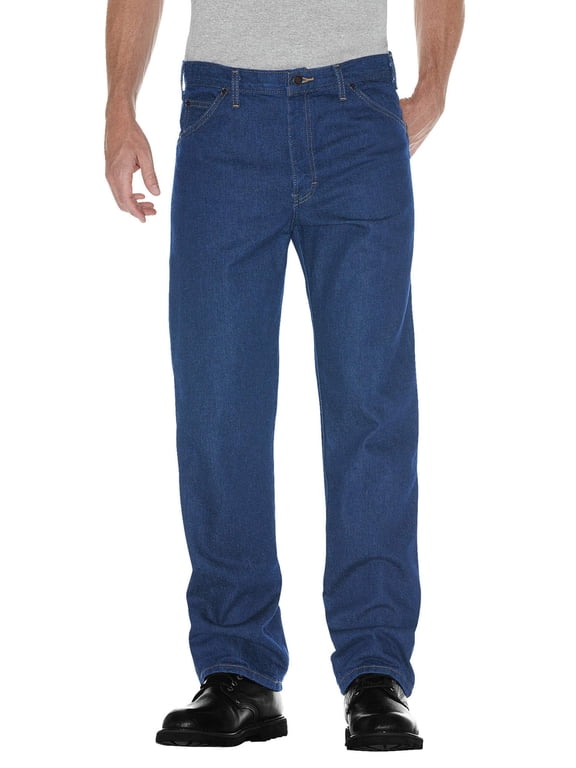 Mens and Big Mens Regular Straight Fit 5-Pocket Denim Jeans