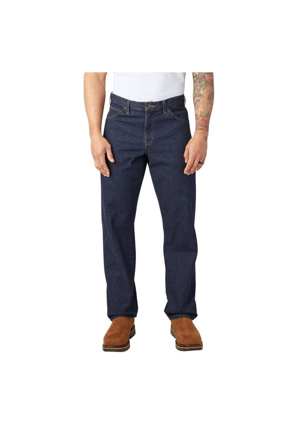 Mens and Big Mens Regular Straight Fit 5-Pocket Denim Jeans