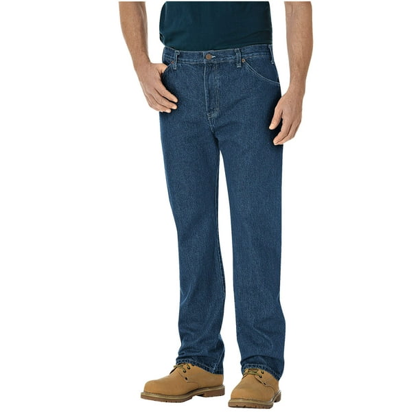 Dickies Mens and Big Mens Regular Straight Fit 6-Pocket Denim Jeans ...