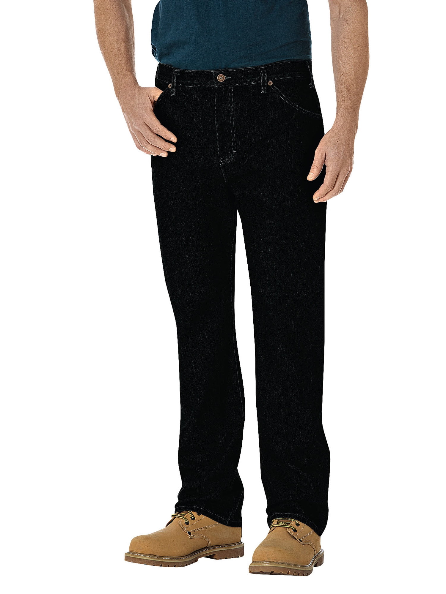Dickies Mens and Big Mens Regular Straight Fit 6-Pocket Denim Jeans 