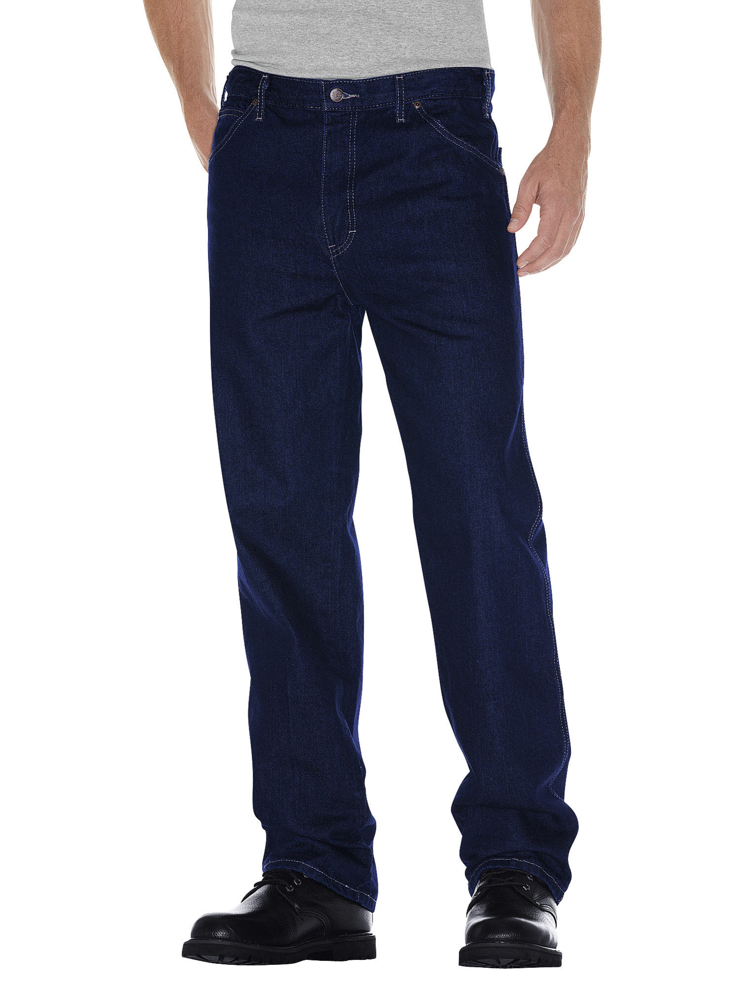 Dickies Mens and Big Mens Relaxed Straight Fit 5-Pocket Denim Jeans - image 1 of 2