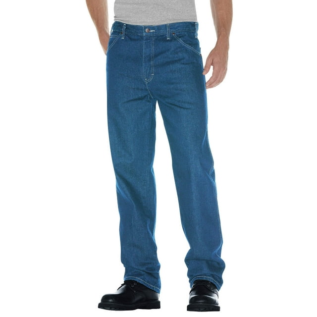 Dickies Mens and Big Mens Relaxed Straight Fit 5-Pocket Denim Jeans ...