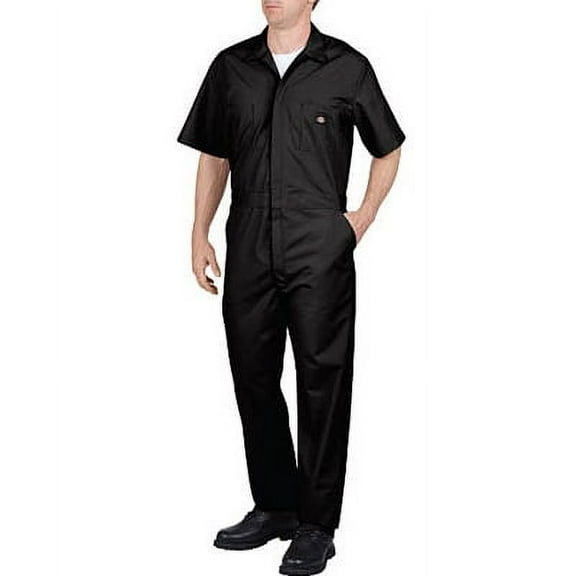 Dickies Mens and Big Mens Short Sleeve Deluxe Poplin Coveralls