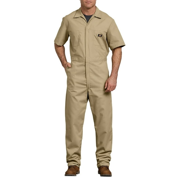 Dickies Mens and Big Mens Short Sleeve Deluxe Poplin Coveralls